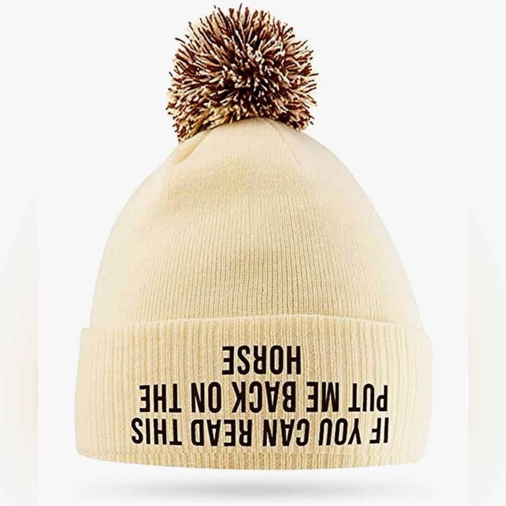 🐴Horse Beanie with pompom